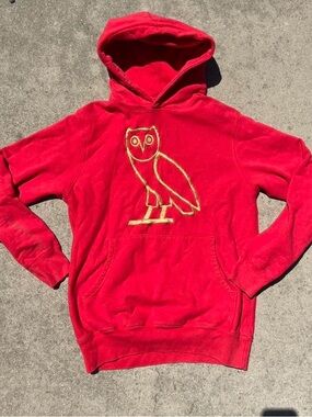 Drake O.V.O Owl Octobers Very Pwn red hoodie